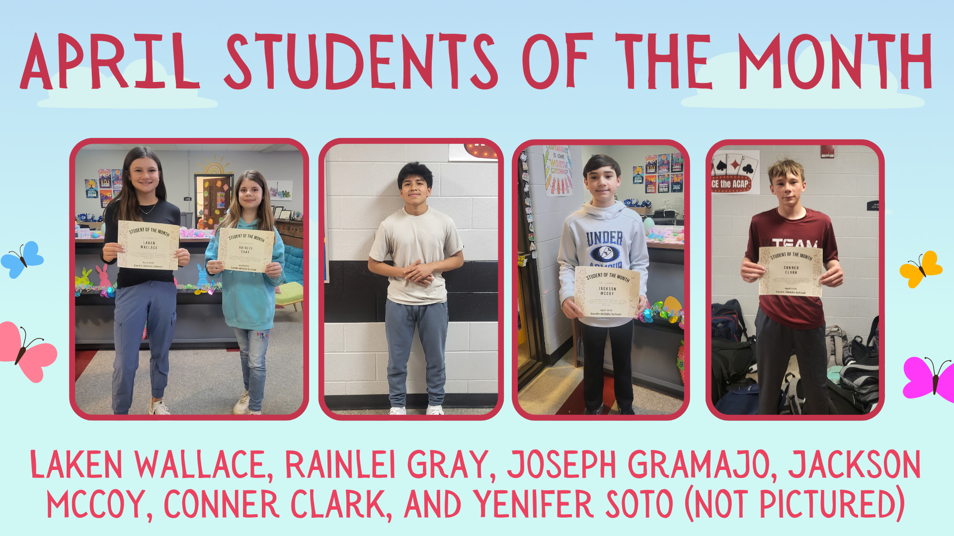 April Students of the Month